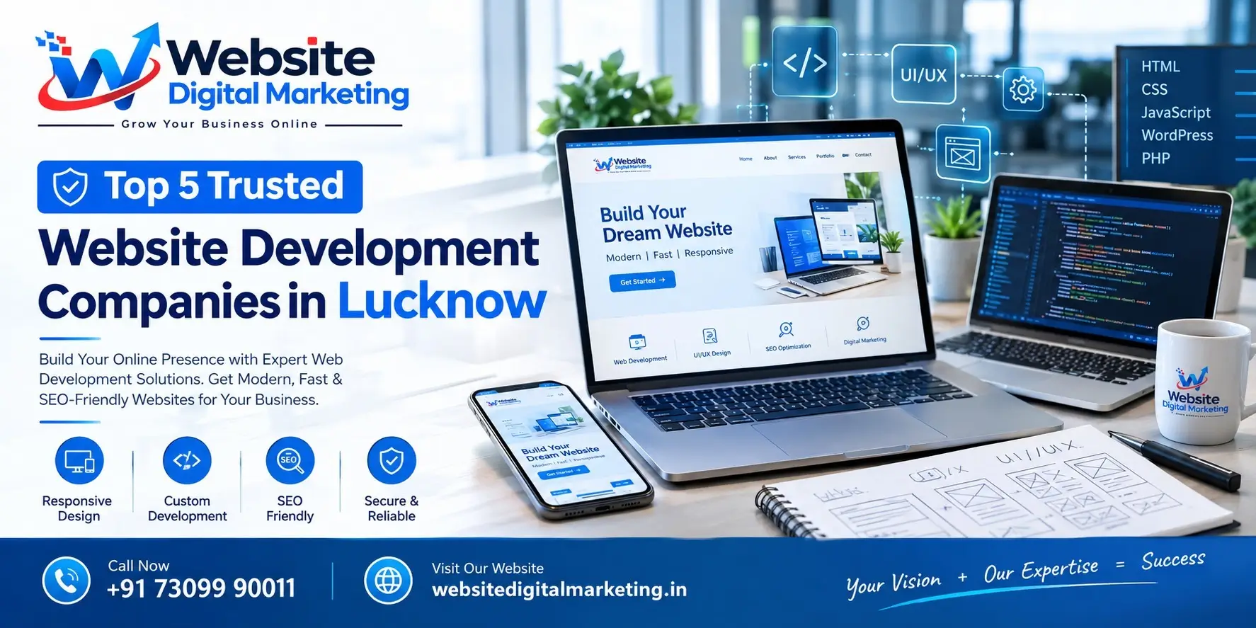 Top 5 Trusted Website Development Companies in Lucknow